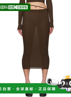 1h可退 潮奢 Jacquemus 女士 棕色 The Pralù 半身裙 24E251KN36