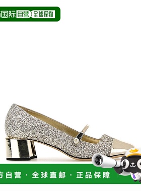 JIMMY CHOO 女士高跟鞋 ELISA45GIALLO SS2025 银色单鞋