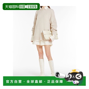 1h可退 MAX MARA 女士衬衫 1361114106002 AW2024 白色 圆领羊绒