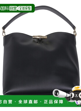 LONGCHAMP 女士单肩包 10315HGC001 AW2025 黑色 LE ROSEAU SLEEK
