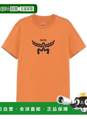 MCM 男士T恤 MHTFSMM01CO SS2025 橙色 短袖T恤