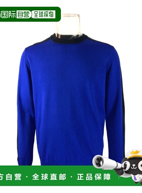 KENZO 男士针织毛衣 F565PU2013AE75 AW2021 蓝色 长袖针织套衫