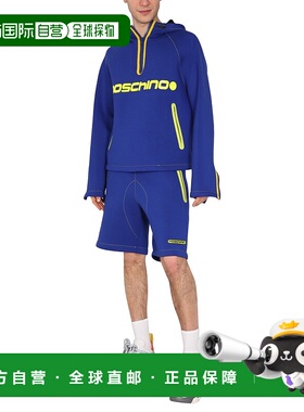 1h可退 MOSCHINO 男士短裤 032220301296 SS2022 蓝色休闲裤
