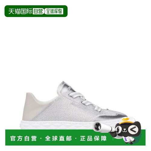 1h可退 潮奢 Jimmy Choo 周仰杰 女士 银色运动鞋 DIAMON新款