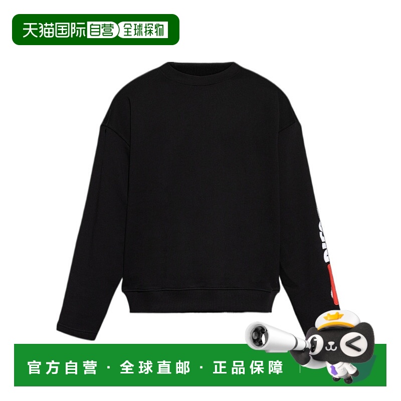 1h可退 DIESEL 男士卫衣 A200250GEAD9XX SS2026 黑色 长袖圆领卫