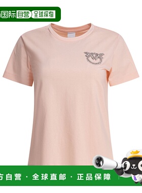 PINKO 女士T恤 103320A2G7N38 SS2025 短袖T-shirts粉红色