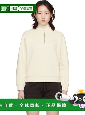 1h可退 潮奢 MAISON KITSUNE 女士 灰白色 Baby Fox Half Zip 套