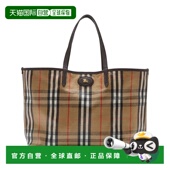 BURBERRY 花色托特包 AW2025 女士手提包 8112222B9368SAND
