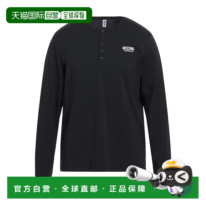 1h可退 潮奢 Moschino 莫斯奇诺 男士 汗衫 black黑色 舒适时尚