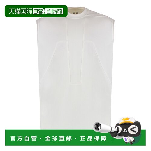 RICK OWENS 男士T恤 RU01D3178BA11 SS2024 白色 Cotton tank top