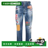 潮奢 舒适时尚 Dsquared2 女士 1h可退 blue蓝色 二次方 牛仔长裤