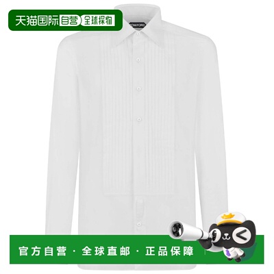 TOM FORD 男士衬衫 HFCO01CGS01WAA AW2026 白色 COCKTAIL VOILE