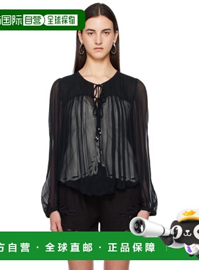 1h可退 潮奢 ISABEL MARANT 女士 黑色 Advika 上装 25PHT0553FAC