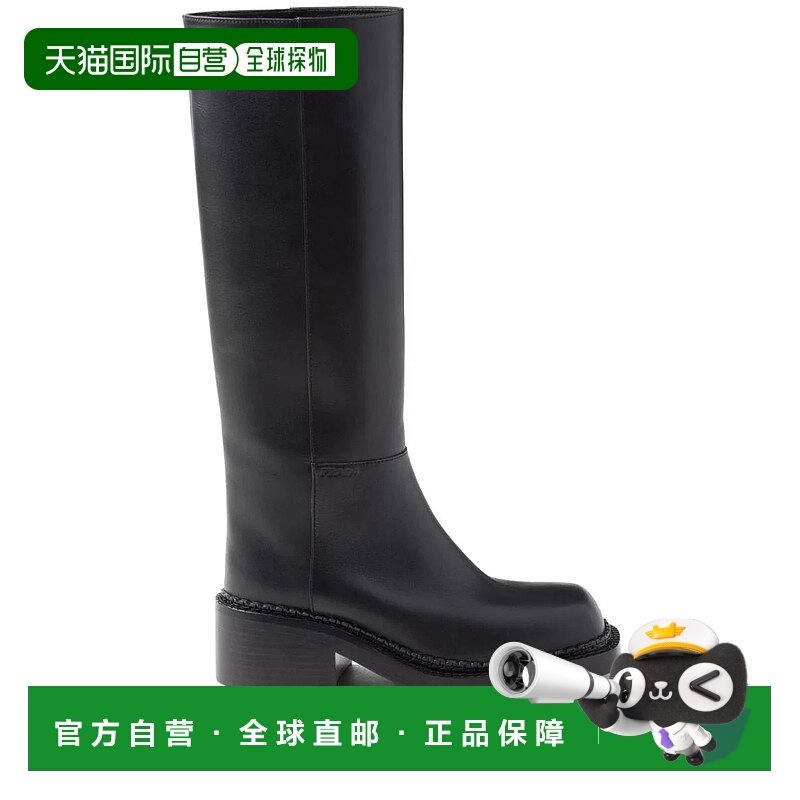 PRADA 女士靴子 1W746NFD055070F0002NERO-0 SS2025厚底鞋长筒靴