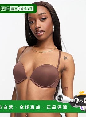 1h可退 潮奢 ASOS 女士 moulded clear centre 设计多穿法无肩带