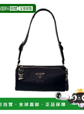PRADA 女士斜挎包 1BC2332C8QVODOF0002 CO 黑色 徽标单肩包