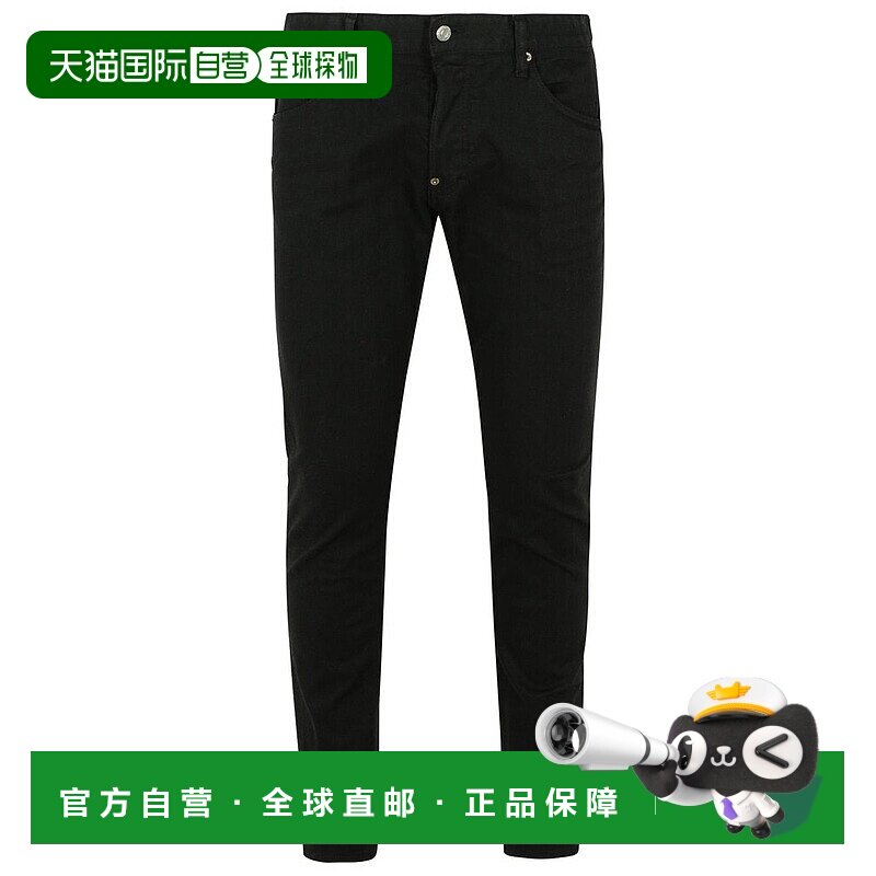 1h可退 潮奢 Dsquared2 二次方 男士 腰带环牛仔长裤 S74LB1491S3