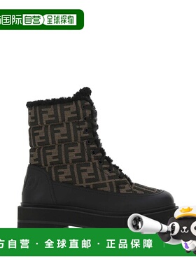 FENDI 女士高跟鞋 8T8245AHGKF13CV CO 黑色 Multicolor fabric a