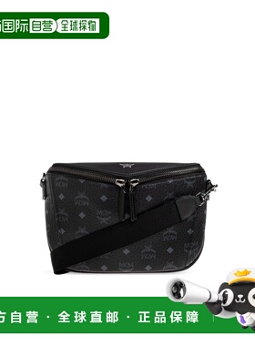 MCM 男士腰包 MMRGSAK020BK SS2026 黑色 'Diamant 3D Small' bel