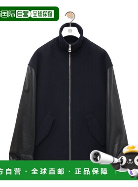 LOEWE 男士夹克 H526Y01WCF5938 SS2025 黑色 混合羊毛夹克