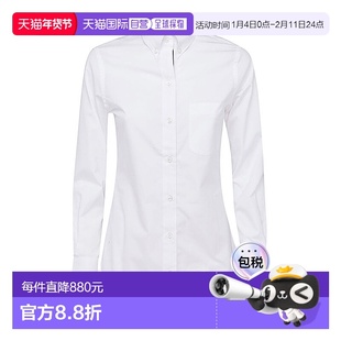 THOM BROWNE 女士衬衫 FLL005E03113100 SS2026 白色长袖