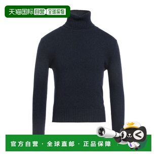 1h可退 潮奢 Ami Paris 男士 羊绒混纺毛衣 blue蓝色 舒适时尚