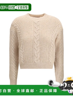 1h可退 潮奢 MaxMara 麦斯玛拉 女士 短款宽松款羊驼毛毛衣 25263