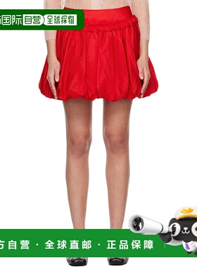 1h可退 潮奢 Simone Rocha 蒙娜 罗莎 女士 红色 Gathered Bubble