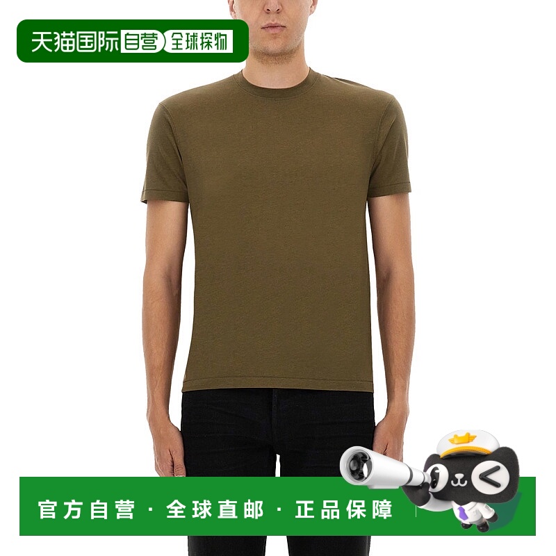 1h可退 TOM FORD 男士T恤 JCS004JMT012FG905 AW2025 绿色新款