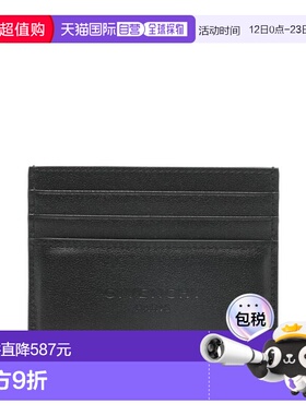 GIVENCHY 男士卡包 BK60G0K21L001 SS2026 黑色 PADDED 2X3CC CAR