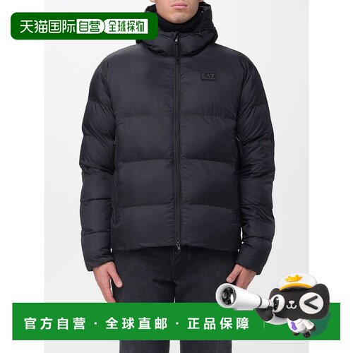 EA7 男士外套 7M000694AF15956UC001 AW2025 黑色 BOMBER JACKET