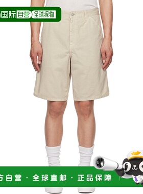 1h可退 潮奢 CARHARTT WIP 男士 米色 Single Knee 短裤 I031504