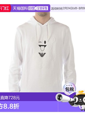 1h可退 奢淘 Emporio Armani 抽绳兜帽长袖卫衣 男 3G1M711J07Z