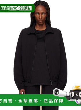 1h可退 潮奢 essentials fear of god 女士 黑色运动夹克 FG25FW3