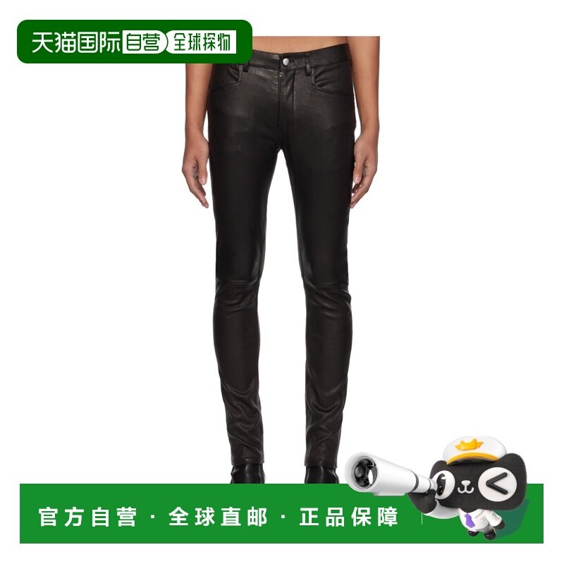 RICK OWENS 男士皮裤 RU01F2393LSV09 SS2026 黑色,男装,皮裤,淘宝优惠券,粉丝福利购,淘宝优惠卷