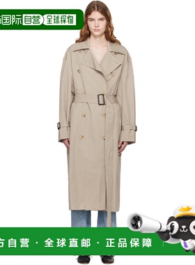 1h可退 潮奢 toteme 女士 灰褐色 Crisp Summer 风衣 252WRO0197F