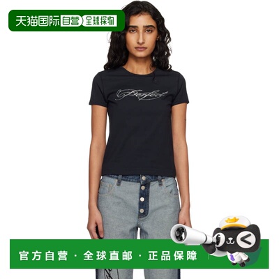 潮奢 Marc Jacobs 马克 雅可布 女士 黑色 Perfect Shrunken T恤