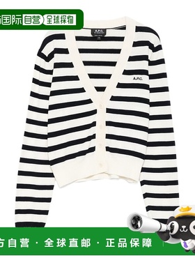 A.P.C. 女士针织衫 COGDKF22312TAI AW2025 白色 长袖针织开衫