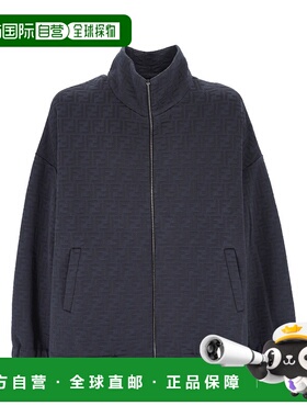 FENDI 男士夹克 FAF743AU80F1H3O AW2024 黑色 提花夹克