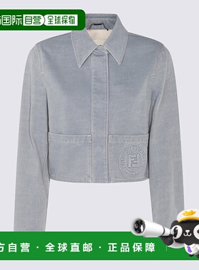 FENDI 女士西服 FLF811ASMBF1RX3 SS2025 灰色外套西装