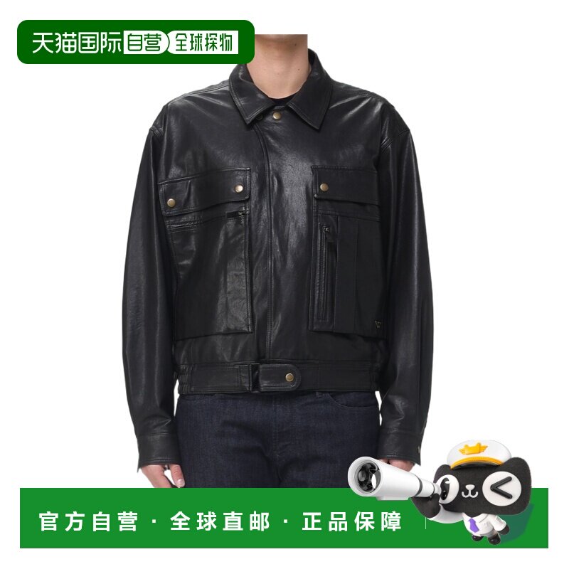 1h可退 EMPORIO ARMANI 男士皮衣 EM005765AF25195UC001夹克