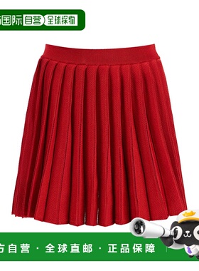 1h可退 SELF-PORTRAIT 女士半身裙 AW24083SKR AW2024 红色百褶裙