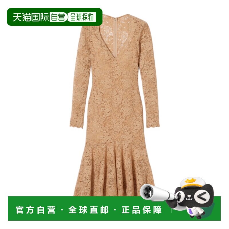GUCCI 女士连衣裙 860543ZAUSO2131 SS2026 褐色 GG花朵弹力蕾丝