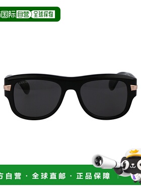 GUCCI 男士太阳镜 GG1517S001 AW2024 黑色 logo标识太阳镜古驰