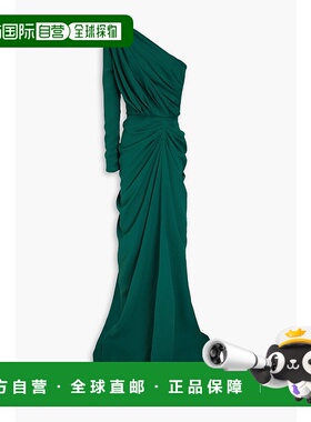 1h可退 潮奢 RHEA COSTA 女士 Zeina 单袖绉纱睡裙 19065DDARKGRE