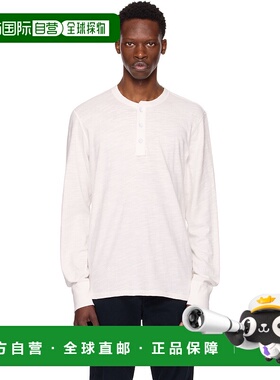 1h可退 潮奢 rag bone 瑞格布恩 男士 白色 Classic Flame 亨利衫