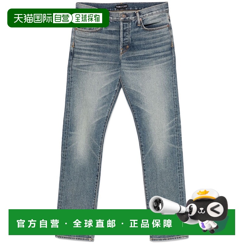 1h可退 潮奢 Tom Ford 汤姆 福特 男士 修身牛仔裤 DPH001DMC008S