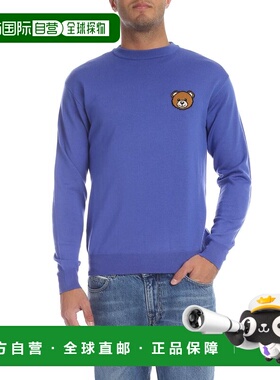 MOSCHINO 男士卫衣 090252000297 CO 蓝色 Pullover with Moschin