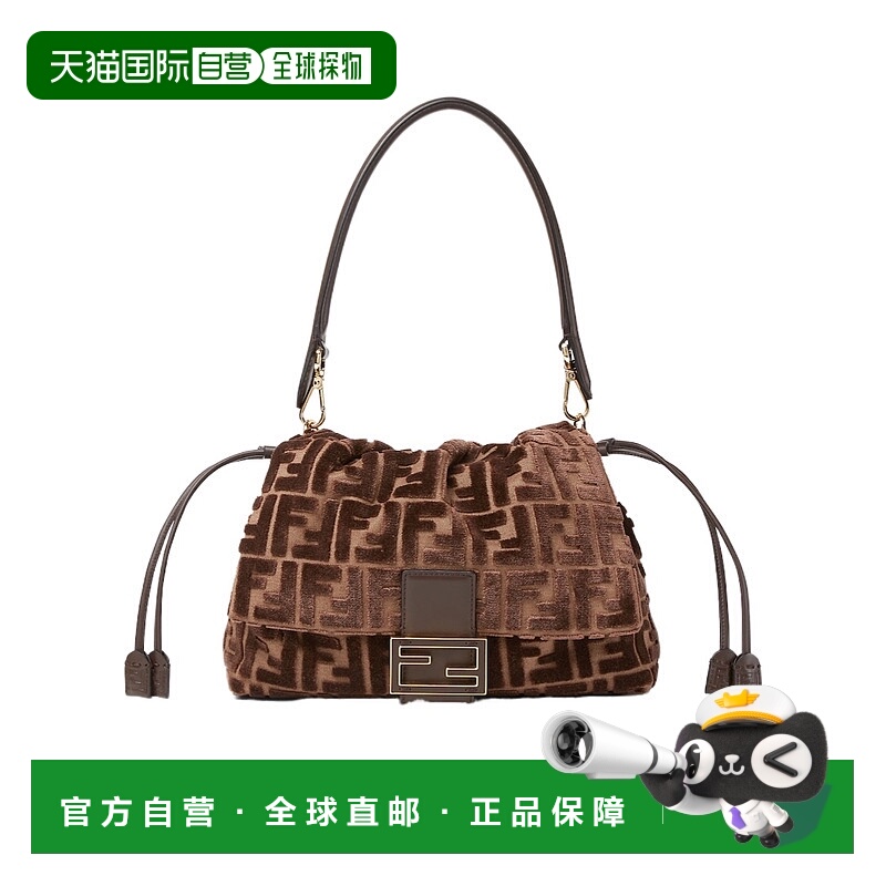 1h可退 FENDI 女士斜挎包 8BR833AT14F0L1B AW2025 棕色 Mamma Ba