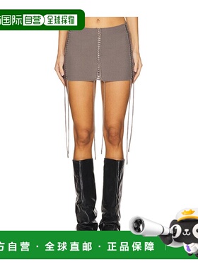 1h可退 潮奢 jaded london 女士 级迷你绑带针织半身裙 JWS4532